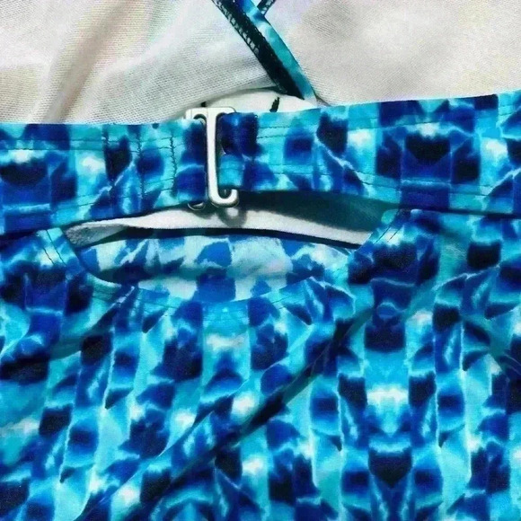 ATHLETA 36 B/C PADDED HOLTER TANKINI CRUISE SUMMER SWIMMING LARGE BOTTOM SET - Picture 5 of 11